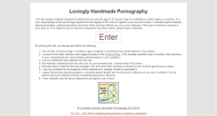 Desktop Screenshot of lovinglyhandmadepornography.com